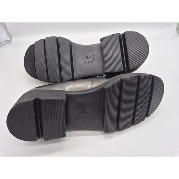 Naturalizer Women's Shoes Size 7.5 Loafers Leather Black/Gray Chunky Darry 375 - Picture 8 of 10